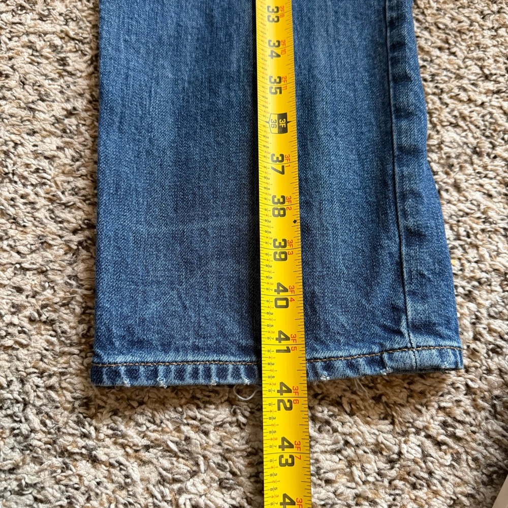 Lucky Brand 121 Slim Straight Denim Jeans Distressed Detail Men’s Size 36/32 - Picture 4 of 12